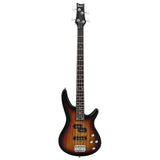 ZNTS GIB Electric Bass Guitar Full Size 4 String Sunset Color 78668867