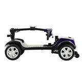 ZNTS Four wheels Compact Travel Mobility Scooter with 300W Motor for Adult-300lbs, Dark Purple W42933830