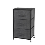 ZNTS 3-Tier Dresser Drawer, Storage Unit with 3 Easy Pull Fabric Drawers and Metal Frame, Wooden 74634397