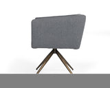ZNTS Modrest Riaglow Contemporary Dark Grey Fabric Dining Chair B04961451