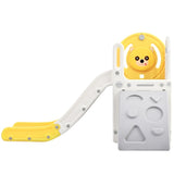 ZNTS Toddler Climber and Slide Set 4 in 1, Kids Playground Climber Freestanding Slide Playset with PP304158AAL