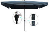 ZNTS 10 x 6.5ft Patio Umbrella Outdoor Waterproof Umbrella with Crank and Push Button Tilt for Garden W65627952