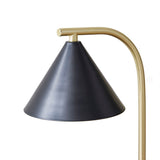 ZNTS 2-Light Metal Table Lamp with Chimney Shades B03596584