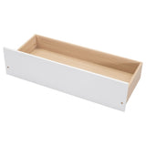 ZNTS Full Size Bed with Storage Case, 2 Storage drawers, Lengthwise Support Slat,White W504102754