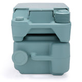 ZNTS 5.3 Gallon 20L Flush Outdoor Indoor Travel Camping Portable Toilet for Car, Boat, Caravan, Campsite, W10411B0201