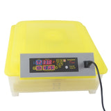 ZNTS 48-Egg Practical Fully Automatic Poultry Incubator Yellow & Transparent 76829079