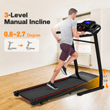 ZNTS Folding Treadmills for Home - 3.5HP Portable Foldable with Incline, Electric Treadmill for Running W215120537