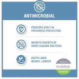 ZNTS 100% Cotton Bath Sheet Antimicrobial 2 Piece Set B03599352