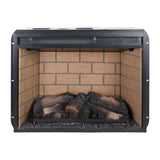 ZNTS 23 inch infrared quartz heater fireplace insert -woodlog version with brick W1769121294