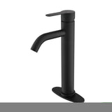 ZNTS Waterfall Spout Bathroom Faucet,Single Handle Bathroom Vanity Sink Faucet W928101014