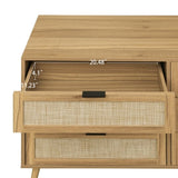 ZNTS Modern 6 Drawer Dresser Wood Cabinet W68894715