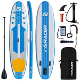 ZNTS inQracer 11'/10'6" Inflatable Stand Up Paddle Board with Free Premium SUP Accessories & Backpack W969126930
