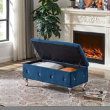 ZNTS Storage Bench, Flip Top Entryway Bench Seat with Safety Hinge, Storage Chest with Padded Seat, Bed W135964056