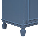 ZNTS 36'' Bathroom Vanity without Top Sink, Royal Blue Cabinet only, Modern Bathroom Storage Cabinet with WF305078AAC