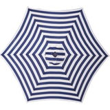 ZNTS Outdoor Patio 8.7-Feet Market Table Umbrella with Push Button Tilt and Crank, Blue White Stripes 38698584
