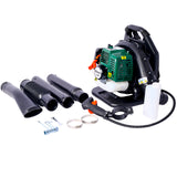 ZNTS OSAKAPRO 52CC 2-Cycle Gas Backpack Leaf Blower with extention tube,green W46551392