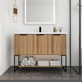 ZNTS 48 Inch Freestanding Bathroom Vanity With Resin Basin,48x18 W99951400