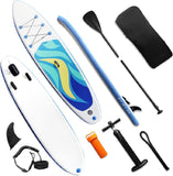ZNTS Stand Up Paddle Board 126"×32"×6" Extra Wide Thick Sup Board with Premium Sup Accessories & 89993756