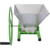 ZNTS 7L Manual Juicer Grinder,Portable Fruit crusher with wheel Stainless Steel fruit Scratter Pulper for W46563690