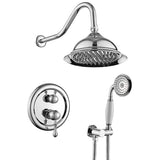 ZNTS 8 inches Concealed Shower System-2 Mode Filtering Shower Head-Easy Installation-Silver 03609814