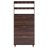 ZNTS Entryway Bedroom Armoire,Shoe Cabinet,Wardrobe Armoire Closet, Drawers and Shelves, Handles, Hanging 00807844