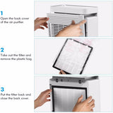 ZNTS MOOKA Air Purifiers Home for Large Rooms True HEPA Air Filter, Activated Carbon, 23dB High CADR Air 78186976