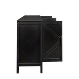 ZNTS Cabinet with 4 Doors and 4 open shelgves,Freestanding Sideboard Storage Entryway Floor W33164270