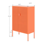 ZNTS Metal Storage Locker Cabinet, Adjustable Shelves Free Standing Sideboard Steel Cabinets for 53260529