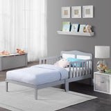 ZNTS Birdie Toddler Bed Light Gray/White B02257210