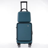 ZNTS Carry-on Luggage 20 Inch Front Open Luggage Lightweight Suitcase with Front Pocket and USB Port, 1 PP314954AAG