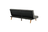 ZNTS Blue Grey Modern Convertible Sofa 1pc Set Couch Polyfiber Plush Tufted Cushion Sofa Living Room HS00F8501-ID-AHD
