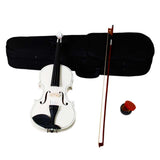 ZNTS New 4/4 Acoustic Violin Case Bow Rosin White 23313207
