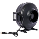 ZNTS 6-Inch 412 CFM Inline Duct Fan: Air Circulation Vent Blower for Hydroponics, Basements, and Kitchens W46577503