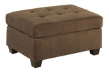 ZNTS Cocktail Ottoman Waffle Suede Fabric Truffle Color W Tufted Seats Ottomans Hardwoods Living Room B01152305
