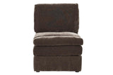 ZNTS Contemporary 1pc Armless Chair Modular Chair Sectional Sofa Living Room Furniture Mink Morgan B011126765