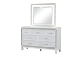 ZNTS Crystal Modern Style 7-Drawer Dresser Made With Wood Finished in White B00970958