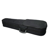 ZNTS Durable Cloth Fluff Triangle Shape Case with Beige Lining for 4/4 Violin Black 66355833
