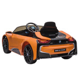 ZNTS 12V Electric Kids Ride-On Car Toy with Remote Control Music Horn Lights Suspension Wheels - orange W104147486