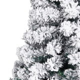 ZNTS 7ft Pvc Flocking Christmas Tree 1300 Branches Spread Out Naturally Tree 21315190