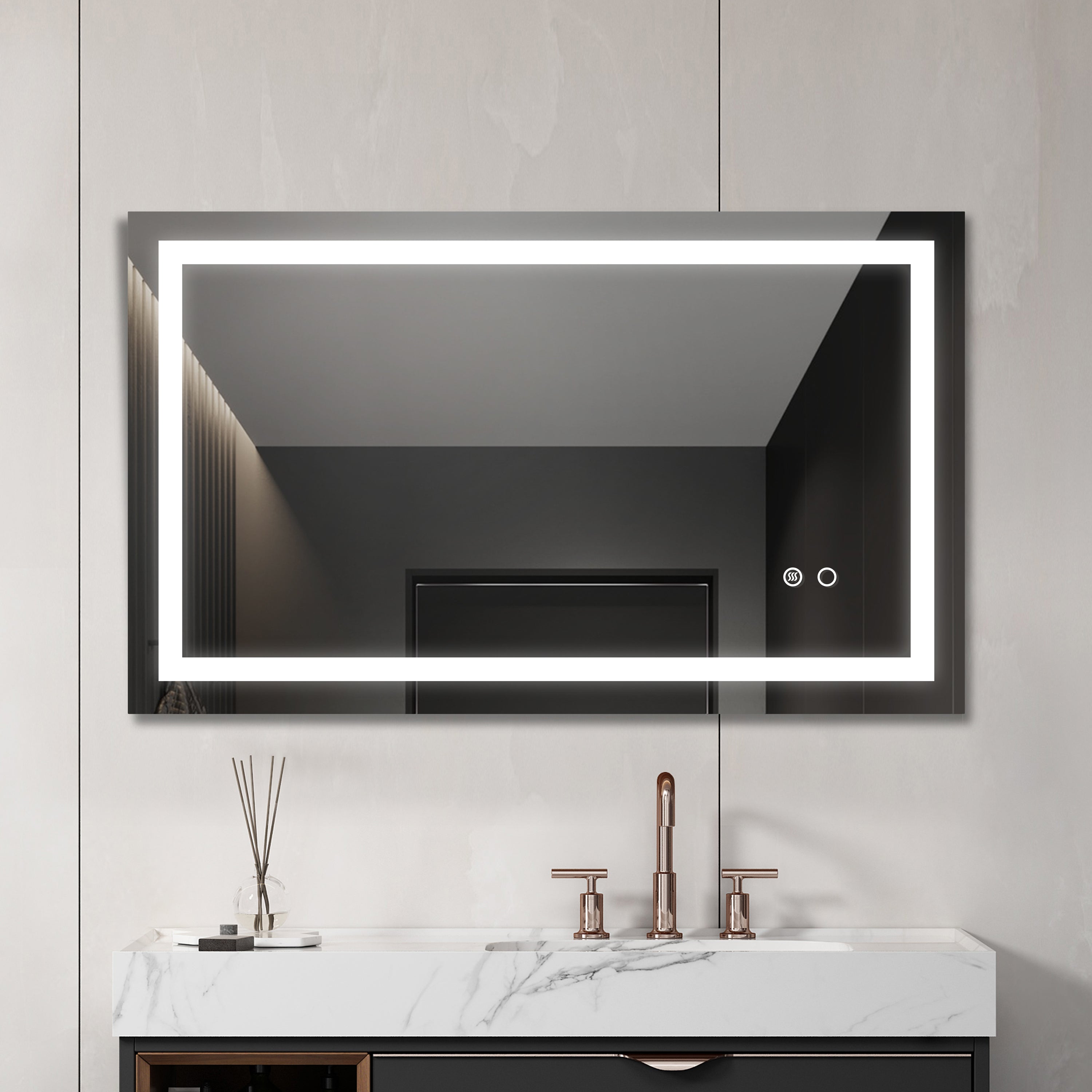 ZNTS Led Mirror for Bathroom with Lights,Dimmable,Anti-Fog,Lighted Bathroom Mirror with Smart Touch W1272110324