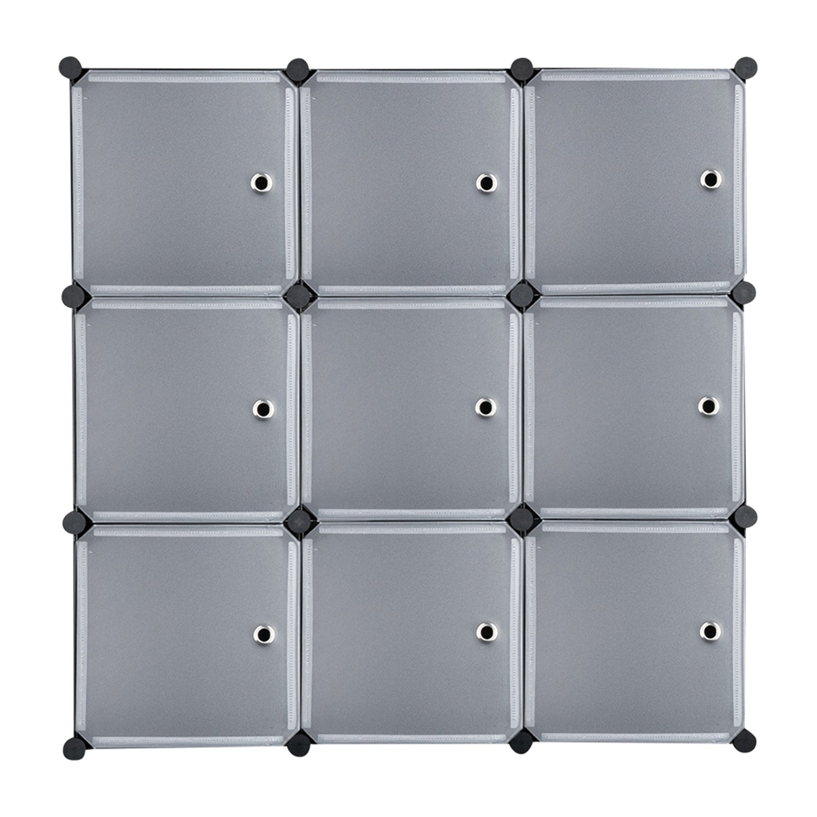 16-Cube Closet Organizer Storage Shelves, DIY Plastic Modular Cube Storage  System Organizer Rack with Door, Cubby Closet Cabinets Shelves Organizers,  Modular Bookcase Organizers Unit 