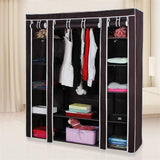 ZNTS 69" Portable Clothes Closet Wardrobe Storage Organizer with Non-Woven Fabric Quick and Easy to 84183765