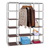 ZNTS 69" Portable Clothes Closet Wardrobe Storage Organizer with Non-Woven Fabric Quick and Easy to 84183765