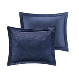 ZNTS Full/Queen Velvet Comforter Set with Throw Pillow B03595890