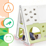 ZNTS 7-in-1 Toddler Climber and Slide Set Kids Playground Climber Slide Playset with Tunnel, Climber, PP300099AAF