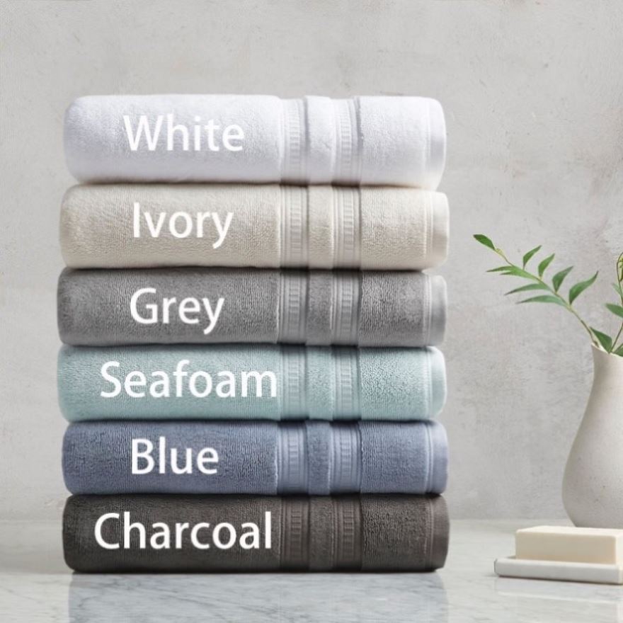 Shop Cotton Tencel Blend Antimicrobial 6 Piece Towel Set Grey