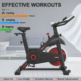 ZNTS Indoor Cycling Exercise Bike Stationary, Home Gym Workout Fitness Bike with Comfortable Cusion, LCD W1362104895