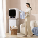 ZNTS 6.6lbs Portable Mini Cloth Dryer Machine FCC Certificate PTC Heating Tumble Dryer Electric Control W1720110376
