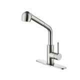 ZNTS Single Handle Kitchen Sink Faucet with Pull Out Sprayer W2287P154018