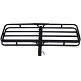 ZNTS Hitch Mount Cargo Carrier ,Rear Cargo Rack for SUV, Truck, Car,Luggage Basket Rack Fits 2" Receiver W46540457